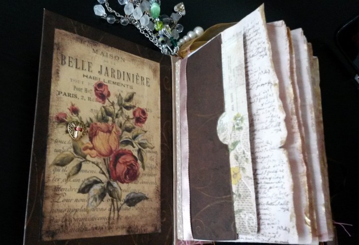 Rose Junk Journal Inside Front Cover